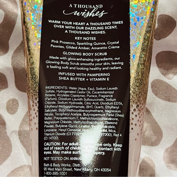 Bath & Body Works Glowing Body Scrub A Thousand Wishes - Picture 2 of 2